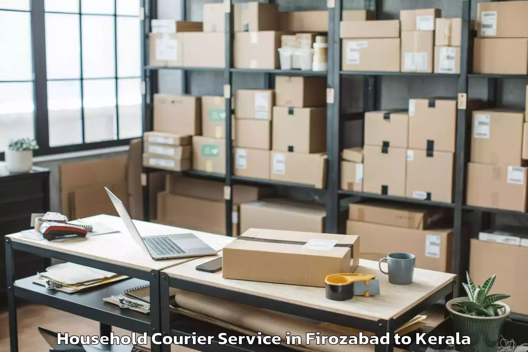 Reliable Firozabad to Punalur Household Courier